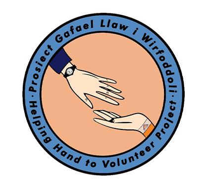 Logo Prosiect Gafael Llaw i Wirfoddoli